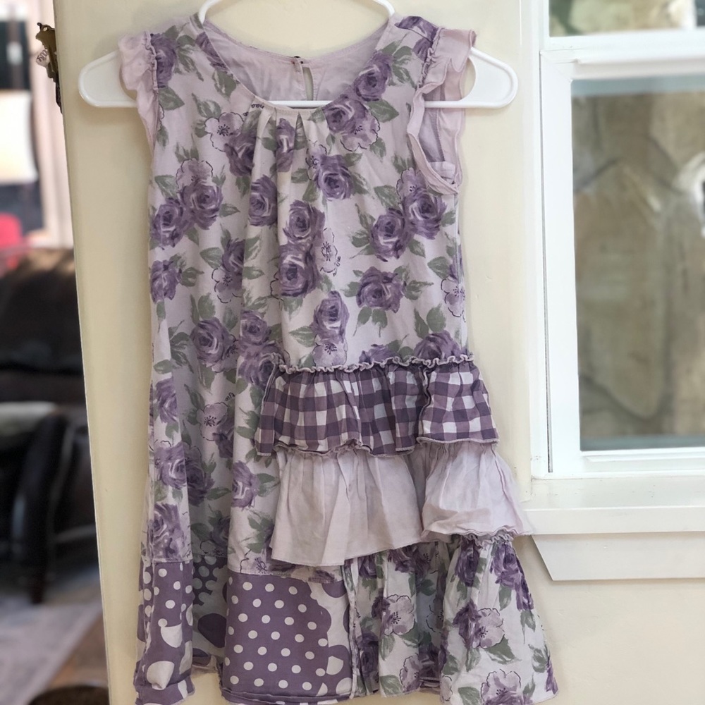 Naartjie purple floral dress